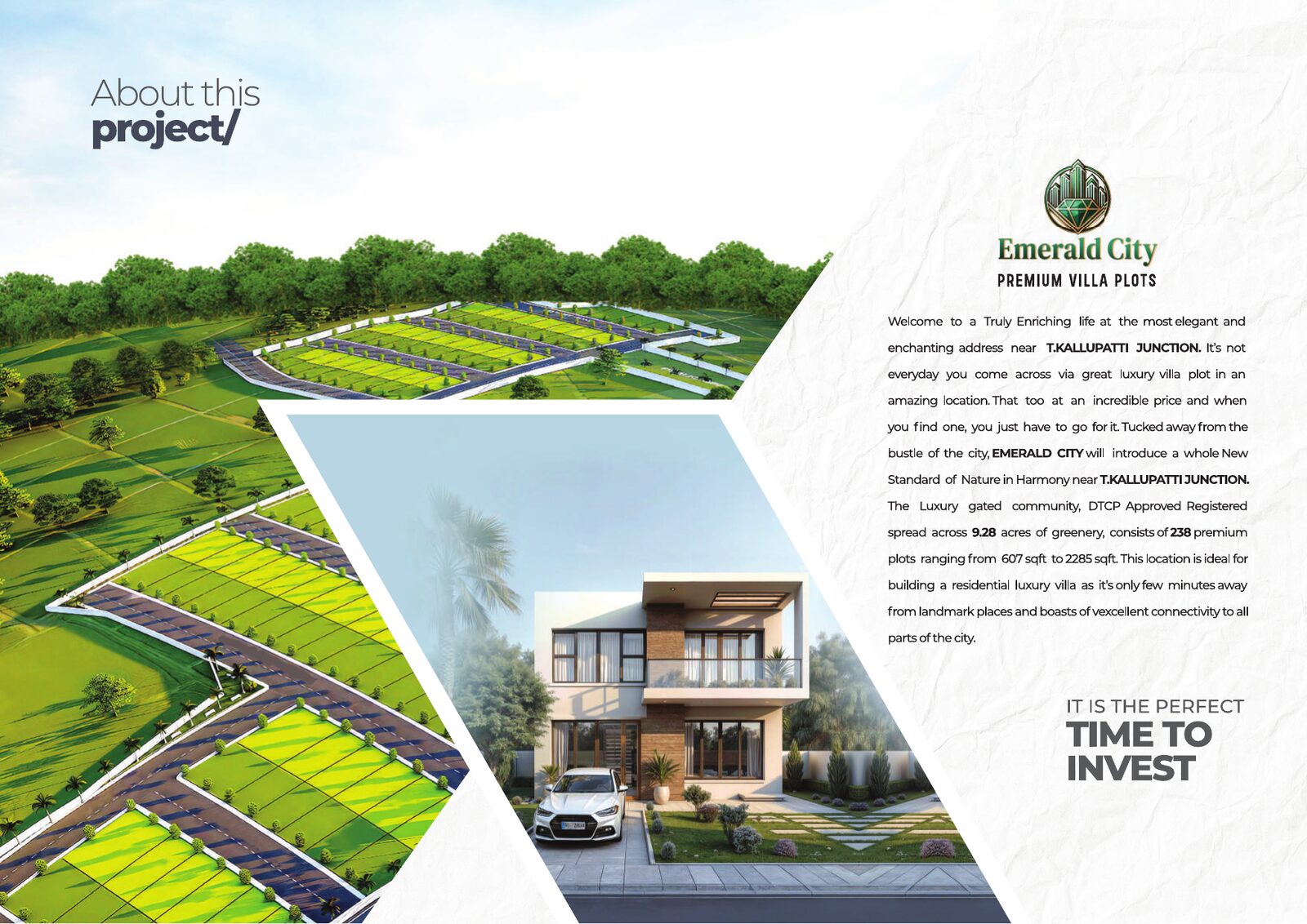 Emerald City township and villa concept render